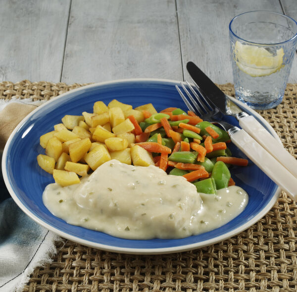 Image of Fish in a Creamy Lemon Sauce