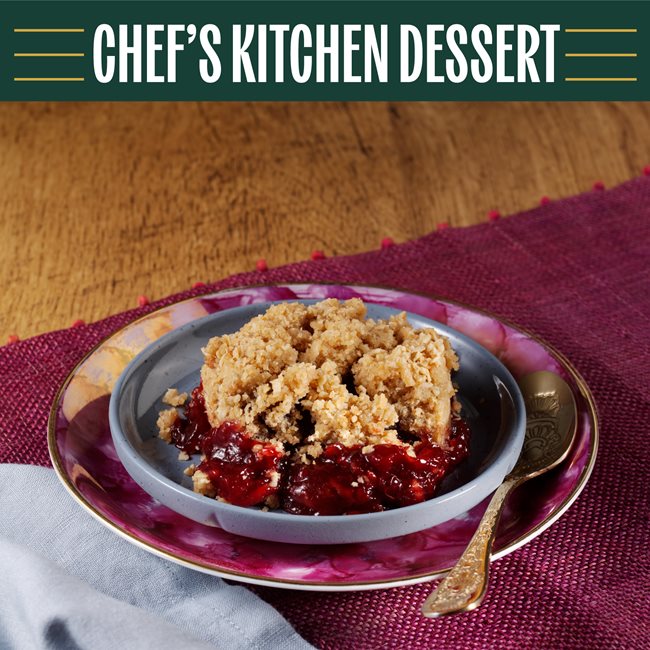 Image of Plum & Cherry Crumble